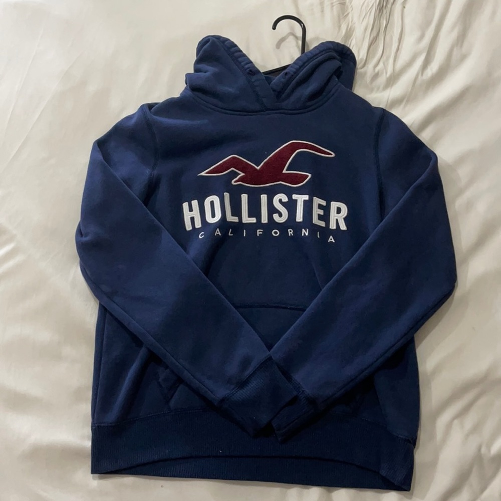 Navy blue, hoodie from Hollister